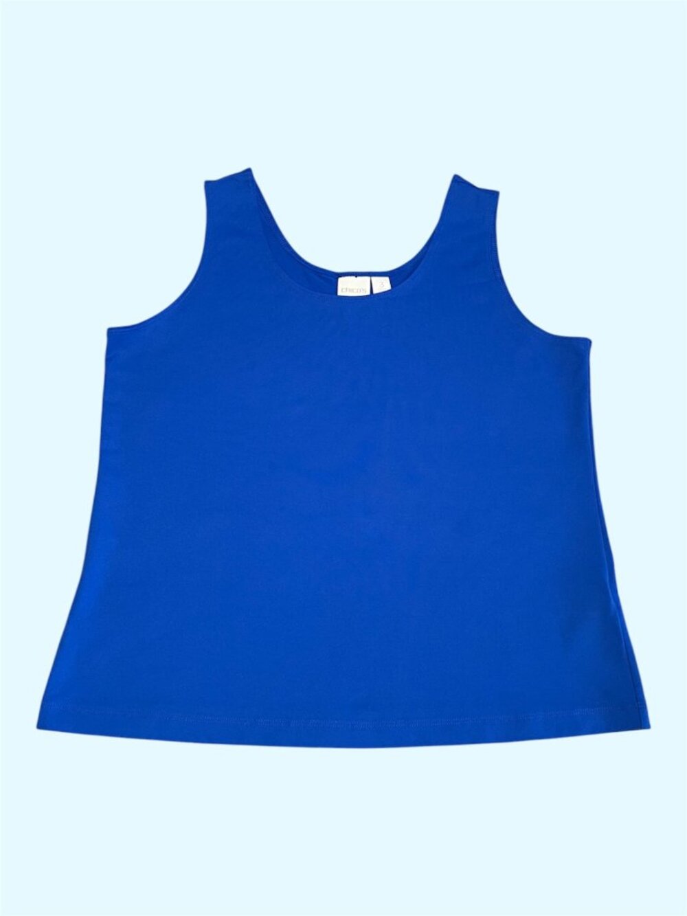 Chicos Gorgeous Blue Sleeveless Tank Top